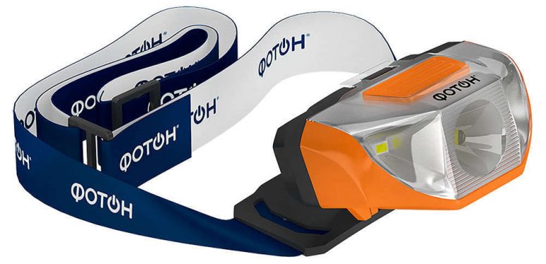 Фонарь  "Фотон"  налобный светодиодный SH-400 (1хLR6 в комплекте), оранжевый