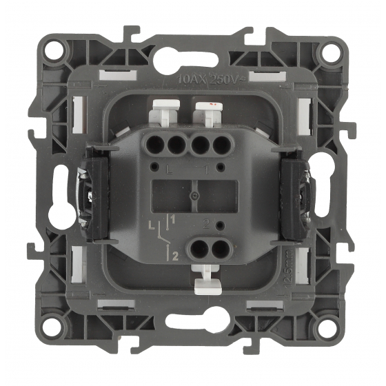 Выключатель Эра 12-1101-02 10АХ-250В, слоновая кость