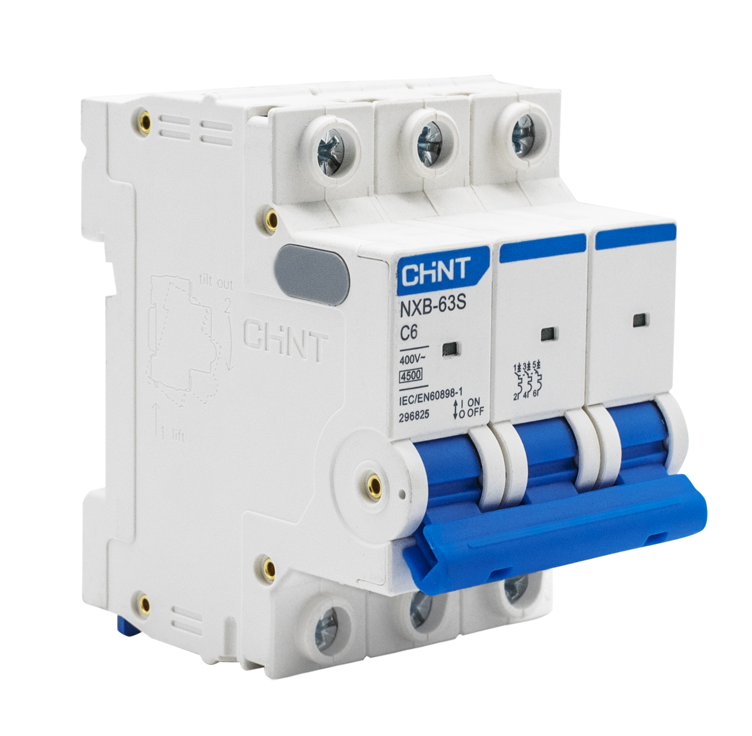 Выключатель автоматический 3п C 6А 4.5кА CHINT