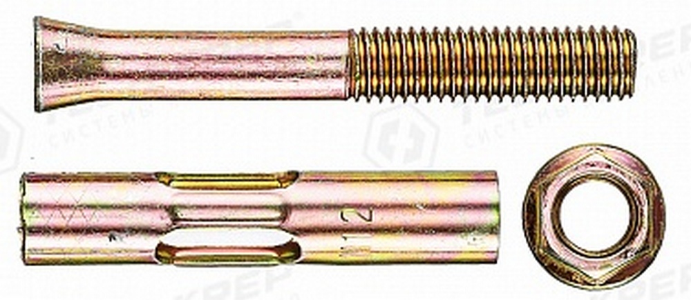 Болт анкерный Tech-Krep с гайкой 12х75 мм, 1 шт