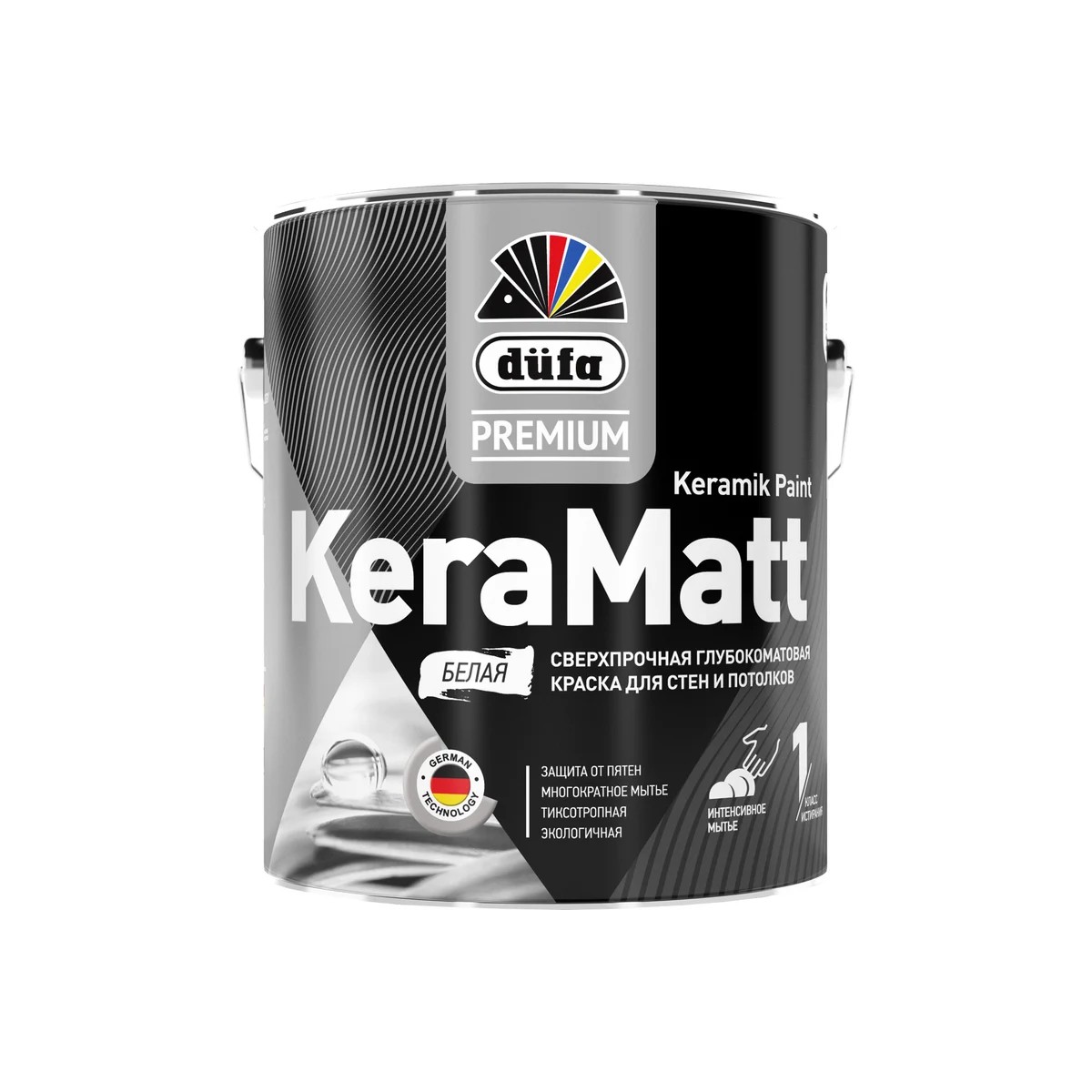 Краска ВД DufaPremium KeraMatt, база 1, 2,5 л