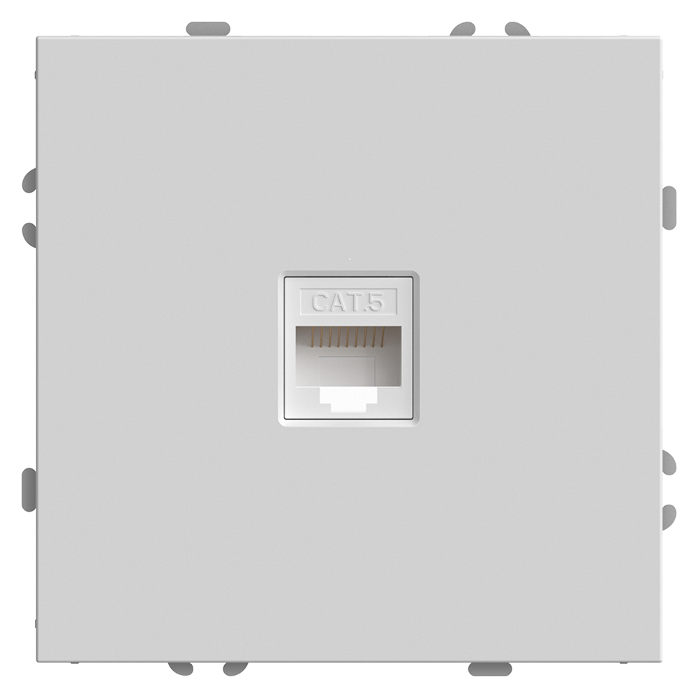 Розетка компьютерная Эмили 1-местная RJ-45 (механизм), RST00-5117-01, белый фарфор