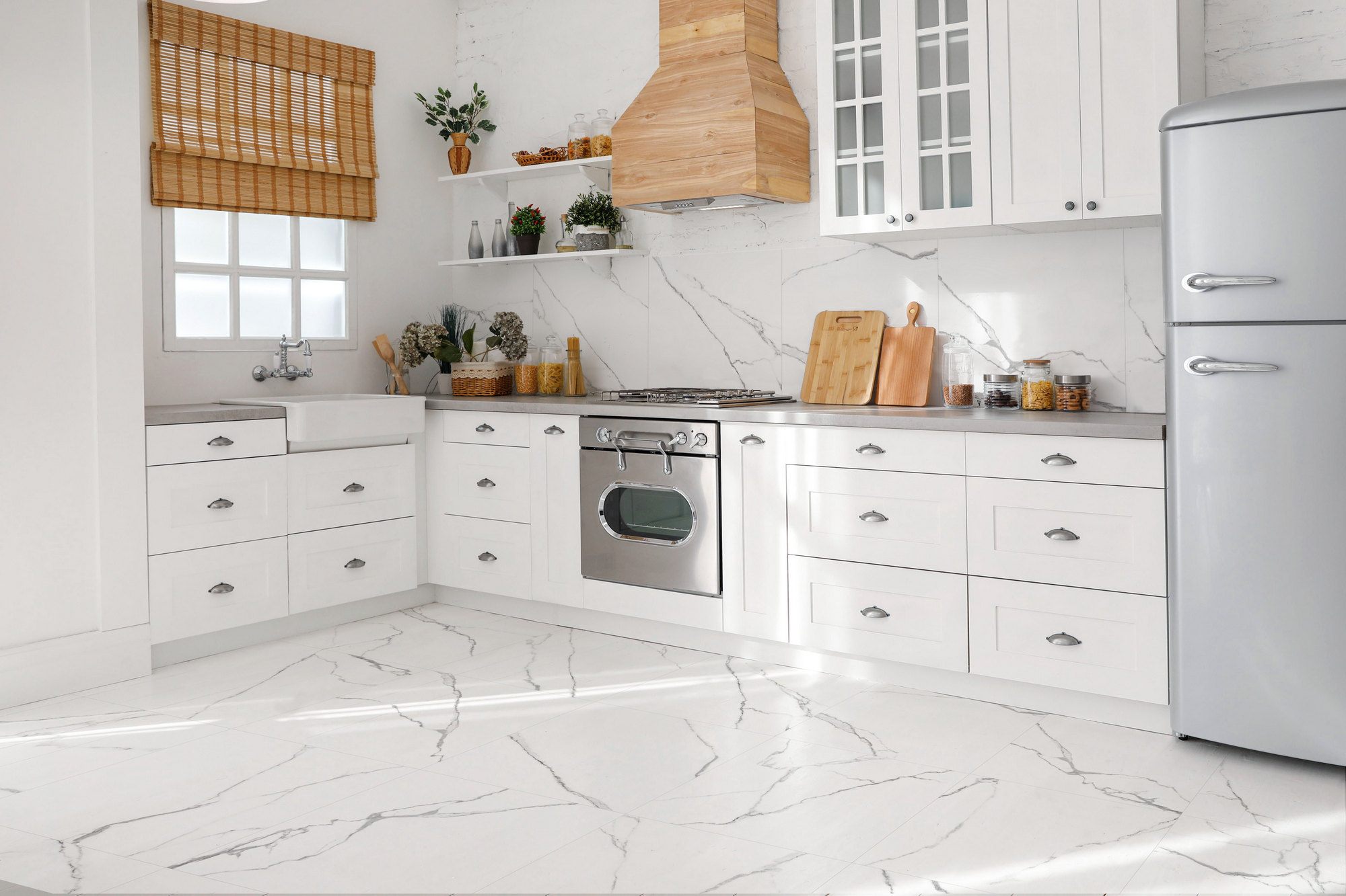 Керамический гранит GlobalTile Marmo 60х60см, белый матовый