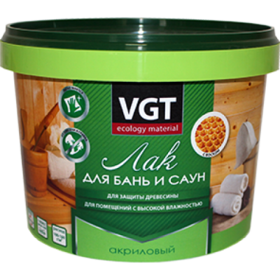 Лак акриловый для бань и саун 2.2 кг