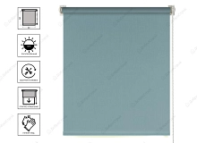 Штора рулонная SHANTUNG 90х160см голубой