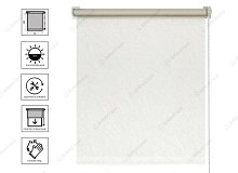 Штора рулонная Сильва 70x160 белый