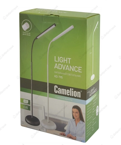 Светильник напольный торшер Camelion KD-795 C01 белый LED