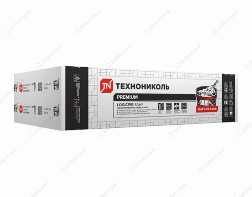 Плита теплоизоляционная Технониколь LOGICPIR Баня 30х1190х590 мм, лист