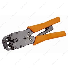Инструмент обжим ITK для RJ-45,12,11 с храп. мех. сине-оранж