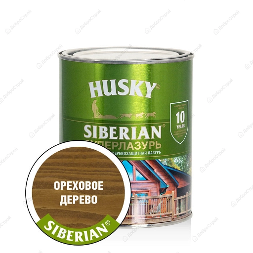 Суперлазурь Husky Siberian ореховое дерево 0,9л