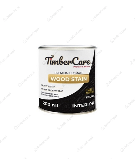 Масло тонирующее TimberCare Wood Stain (цвет: Эбеновое дерево/ Ebony), банка 0,2л