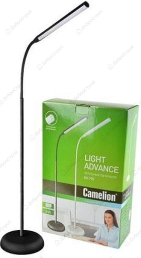 Светильник напольный торшер Camelion KD-795 C02 чёрный LED