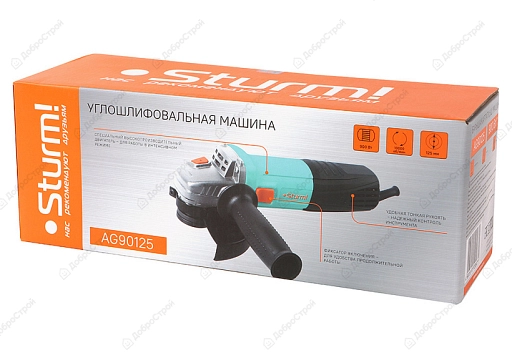 Углошлифмашина Sturm AG90125, 900 Вт, 125 мм