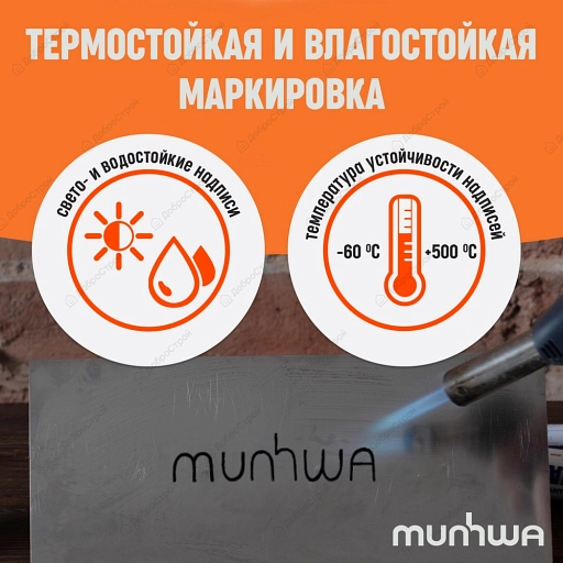 Маркер-краска MunHwa Industrial черная, 4мм, нитро-основа