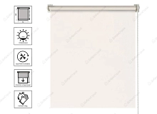 Штора рулонная DECOSOLO бежевый 70x160 см