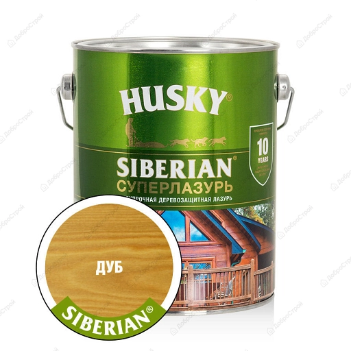 Суперлазурь Husky Siberian дуб 2,7л