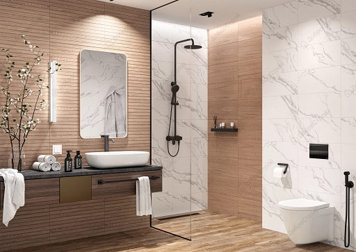 Плитка керамическая GlobalTile Eco Wood GT 60*25 см, бежевая, арт.10100001342