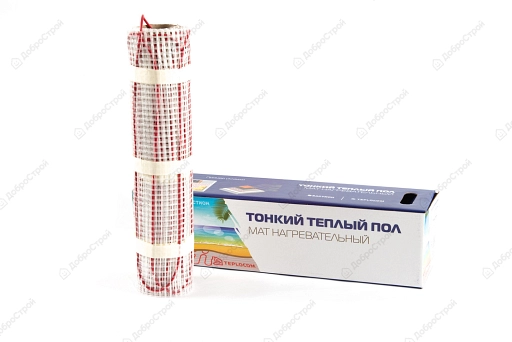 Теплый пол Teplocom МНД-1,5 (нагревательный мат), площадь 1,5 м2 240 Вт.