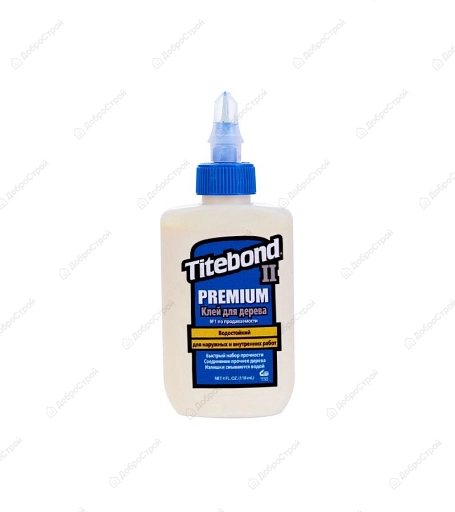 Клей Titebond Premium II Wood Glue столярный, влагостойкий, 118 мл