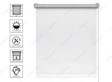 Штора рулонная Жардин 070x160 белый