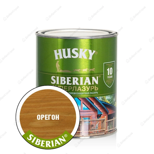 Суперлазурь Husky Siberian орегон 0,9л