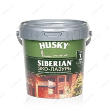 ЭКО-лазурь для дерева Husky Siberian полуматовая, бесцветная 0,9л