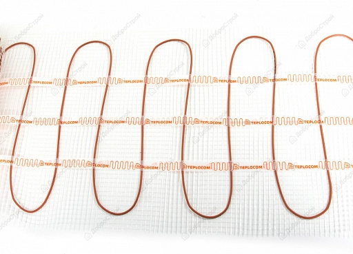 Теплый пол Teplocom МНД-9.0 (нагревательный мат), площадь 9 м2 1440 Вт.