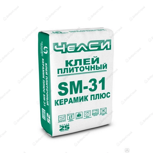 Клей для керамической плитки Sandment SM-31, 25 кг