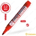 Маркер перманентный Crown Multi marker, красный, 3мм, CPM-800